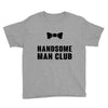 Handsome Man Club Bow Tie Youth Tee