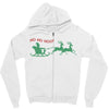ugly santa ho ho hoo! Zipper Hoodie