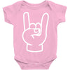 rock and roll throwing horns Baby Onesie