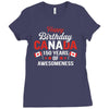 Happy Birthday Canada 150 Years Of Awesomeness Ladies Fitted T-Shirt