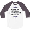 i only see my goals 3/4 Sleeve Shirt