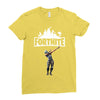 fortnite dab (white) Ladies Fitted T-Shirt