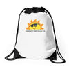 today is a beautiful day Drawstring Bags