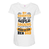 My Daughter Super Awesome Dad Maternity Scoop Neck T-shirt