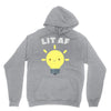 lit af kawaii light bulb Hoodie