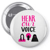 Women's March Hear Our Voice Pin-back button