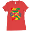 rasta nation, the reggae and dancehall Ladies Fitted T-Shirt
