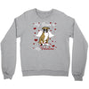 my boxer is my valentine1 Crewneck Sweatshirt
