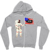 Astronaut Celebrating Independence  Day at 1776 Zipper Hoodie