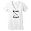 i want the gold Women's V-Neck T-Shirt