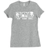 v4 eat sleep grill Ladies Fitted T-Shirt