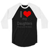 i love my daughters 3/4 Sleeve Shirt