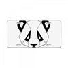 Geometric Panda License Plate