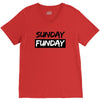 sunday funday t shirt funny jersey shore football V-Neck Tee