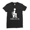 downloading ! funny white sex Ladies Fitted T-Shirt