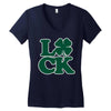 luck Women's V-Neck T-Shirt