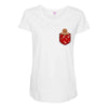 christmas cookie pocket Maternity Scoop Neck T-shirt