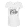 i'm not clumsy Maternity Scoop Neck T-shirt