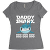 Daddy Shark Doo Doo Doo Women's Triblend Scoop T-shirt