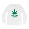 Support Liver Cancer Awareness With A Emerald Cannabis Leaf Long Sleeve Shirts