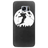 skiier moon moonlight silhouett Samsung Galaxy S7 Edge Case