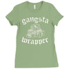 gangsta wrapper Ladies Fitted T-Shirt