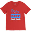 proud cat dad V-Neck Tee