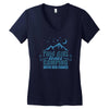 This Girl Loves Camping With Her Fiancee Women's V-Neck T-Shirt