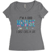 i&rsquo;m a good nurse Women's Triblend Scoop T-shirt