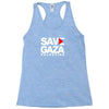 save gaza palestine Racerback Tank