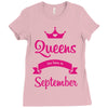 queens are born in september Ladies Fitted T-Shirt