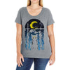 moon visitor Ladies Curvy T-Shirt