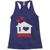 new i love house Racerback Tank