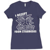 i accept high fives from strangers Ladies Fitted T-Shirt