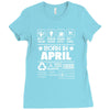 Born In April Ladies Fitted T-Shirt