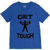 get tough weight lifter lifting gym V-Neck Tee