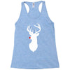 deer skull christmas Racerback Tank