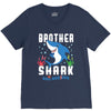 brother shark doo doo doo family matching V-Neck Tee