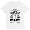 I Am One Blessed Papaw V-Neck Tee