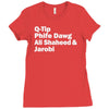 tribe called quest names Ladies Fitted T-Shirt