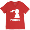 politics V-Neck Tee
