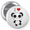 i love panda Pin-back button