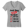 Yes To Sex! Women's V-Neck T-Shirt
