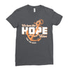 We Have This Hope As an Anchor Uterine-Endometrial Cancer Awareness Ladies Fitted T-Shirt