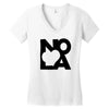 love nola new orleans american jazz blues music t shirt Women's V-Neck T-Shirt