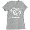 photographer funny mens Ladies Fitted T-Shirt
