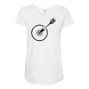 archery target Maternity Scoop Neck T-shirt