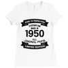 Premium Vintage 1950 Ladies Fitted T-Shirt