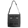 back off i have a crazy grandma and i'm not afraid to user her Adjustable Strap Totes