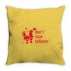don't stop believin funny christmas Throw Pillow